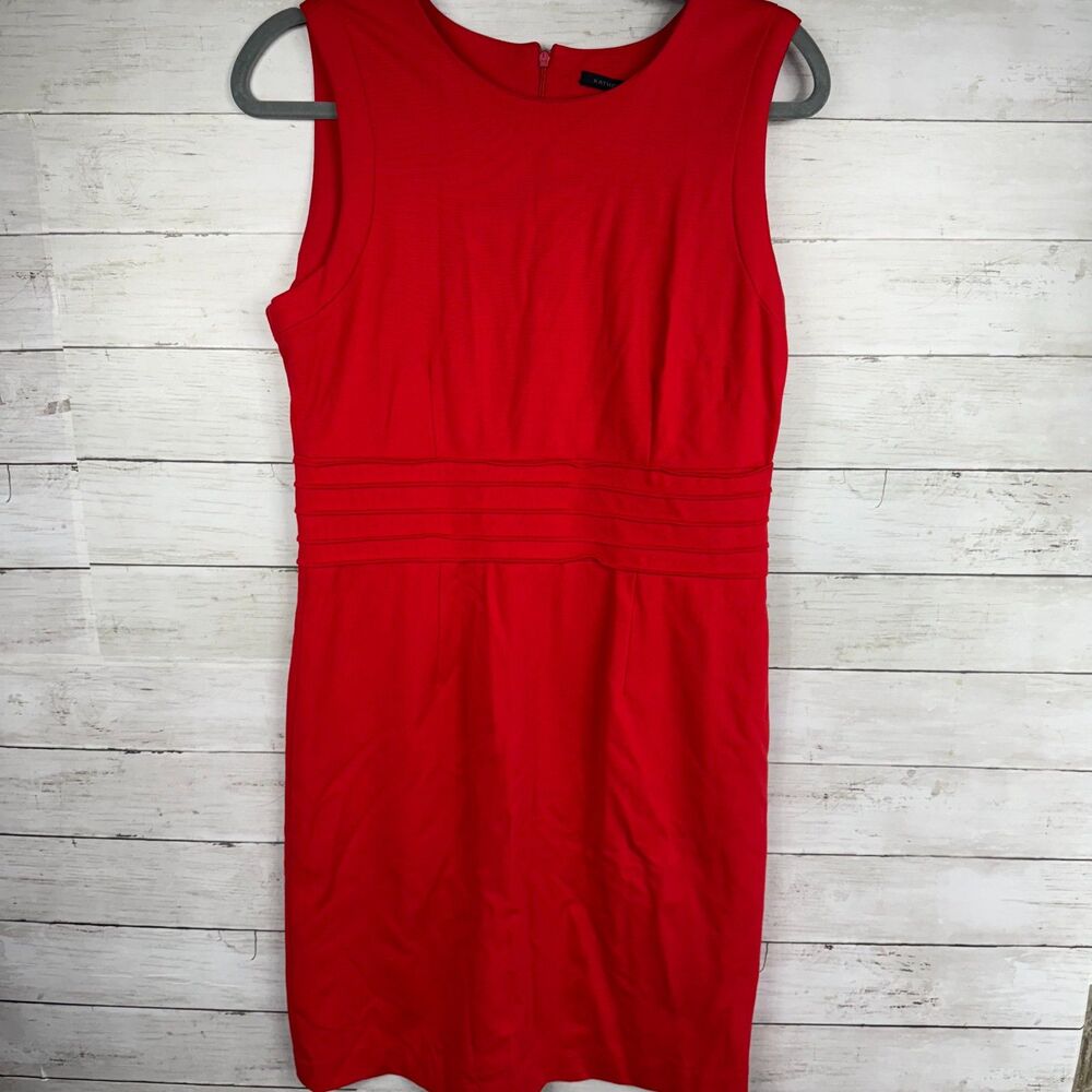 Katherine Barclay Red Midi Sheath Dress